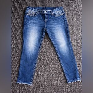 Vigoss The Dublin Skinny Jeans Women’s Size 22 Raw Hem Stretch